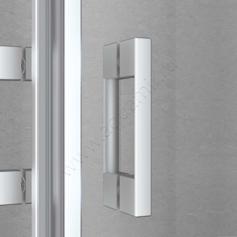 Маятниковая душевая дверь для боковой стенки/боковой двери Kermi Liga LIPTD095181AK в интерьере