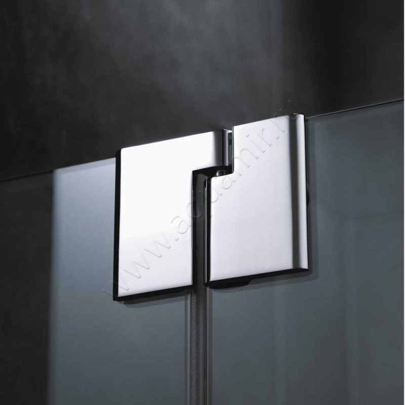 Маятниковая душевая дверь для боковой стенки Kermi Pasa XP PX1GL18020VAK в интерьере