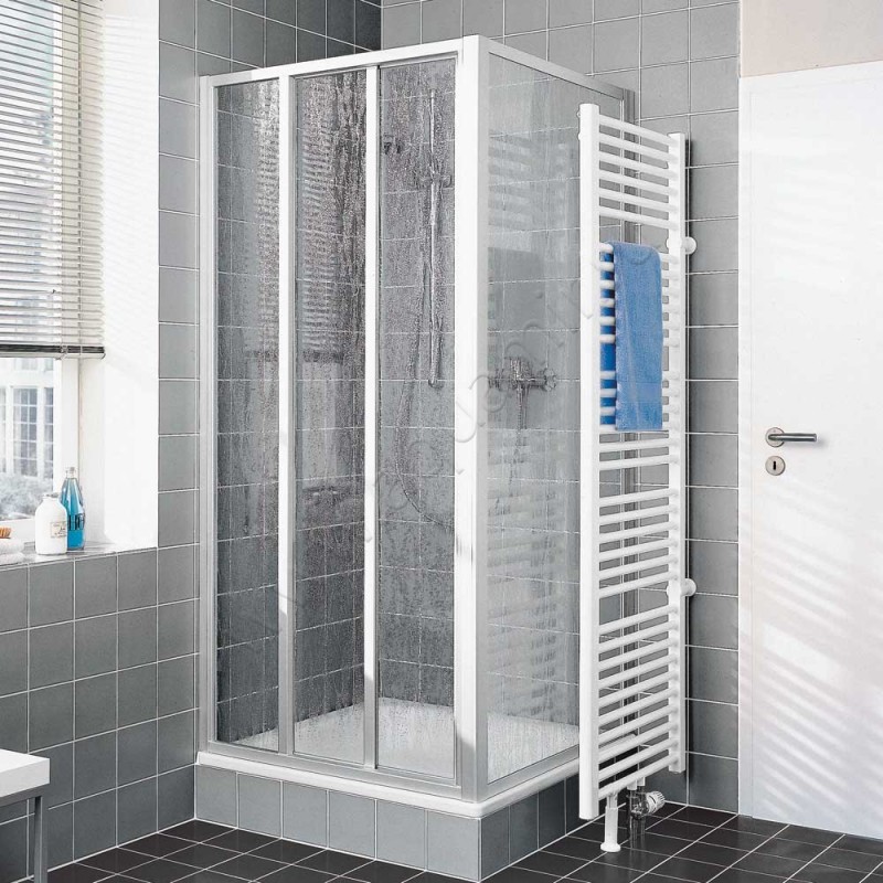 Раздвижная душевая дверь для боковой стенки/боковой двери Kermi Nova 2000 N2ST31002011K в интерьере