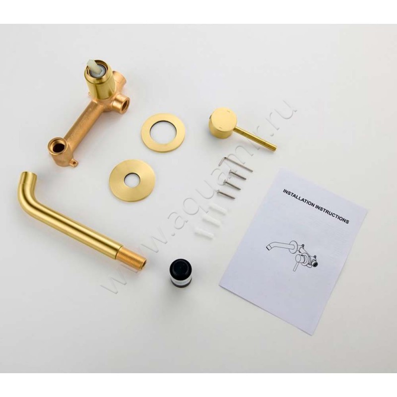 Смеситель для раковины Timo Saona золото матовое 237217SM в интерьере