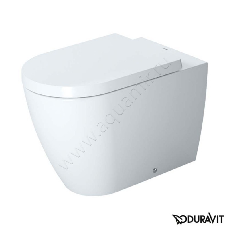 Унитаз приставной Duravit Me By Starck с крышкой, 60 см, безободковый, белый 21690920000020010000 в интерьере