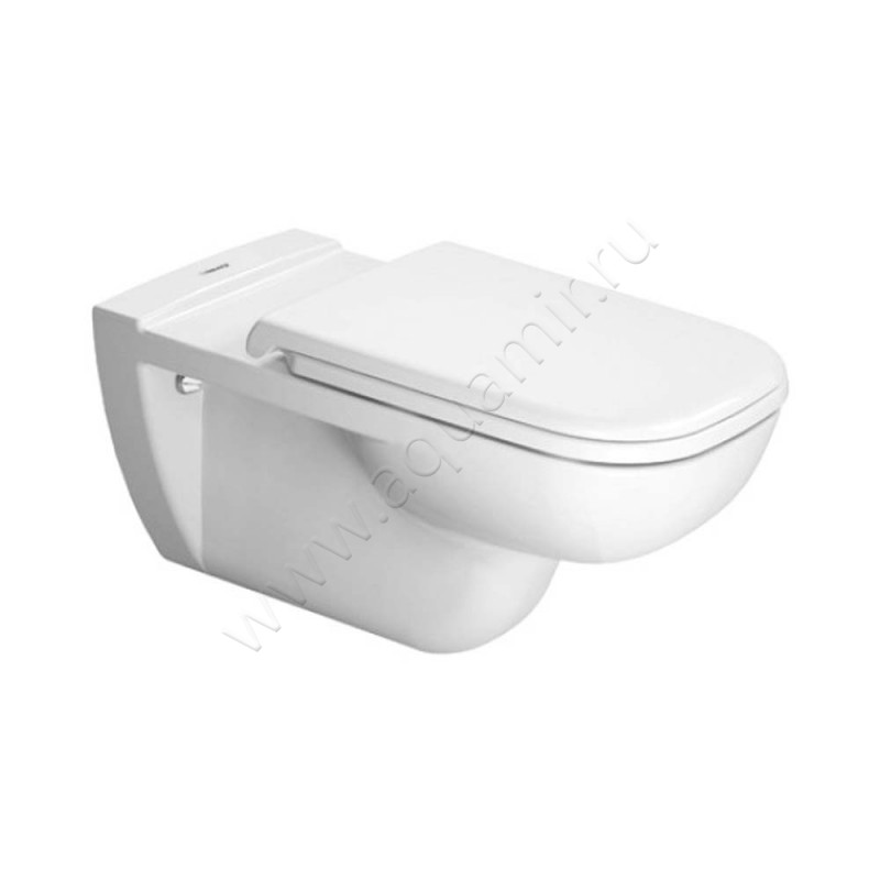 Унитаз подвесной Duravit D-CODE с крышкой, 70 см, безободковый, белый 22280920000060410000 в интерьере