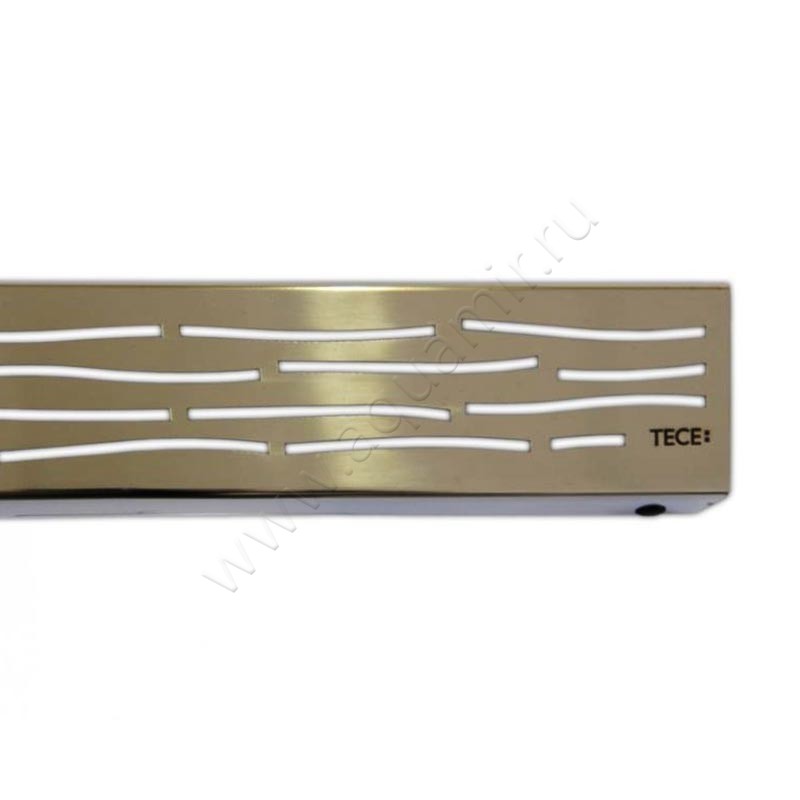 Решетка для слива TECE Drainline “organic” 100 см 601060 в интерьере