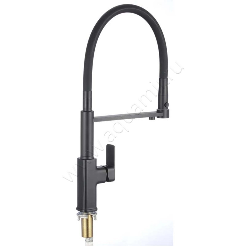 Смеситель Savol для фильтра питьевой воды, черный матовый SL1808H01 в интерьере