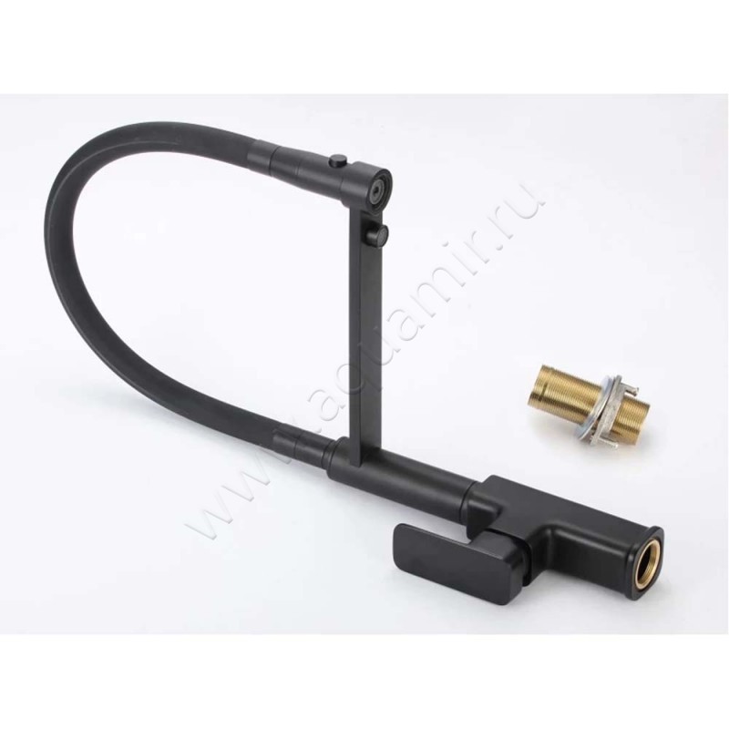 Смеситель Savol для фильтра питьевой воды, черный матовый SL1808H01 в интерьере