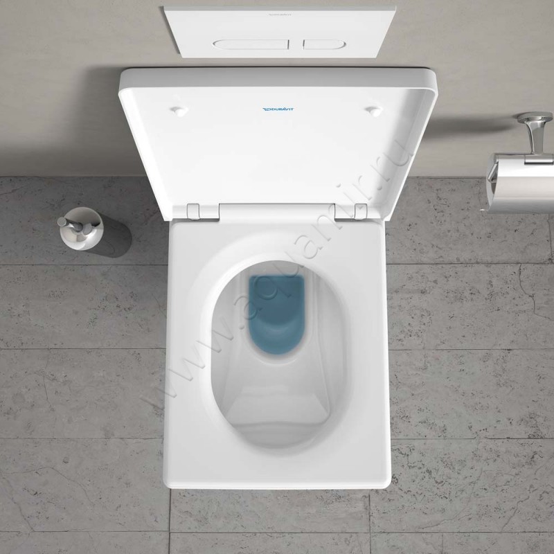 Унитаз подвесной Duravit VERO AIR 57 см, белый 2525090000 в интерьере