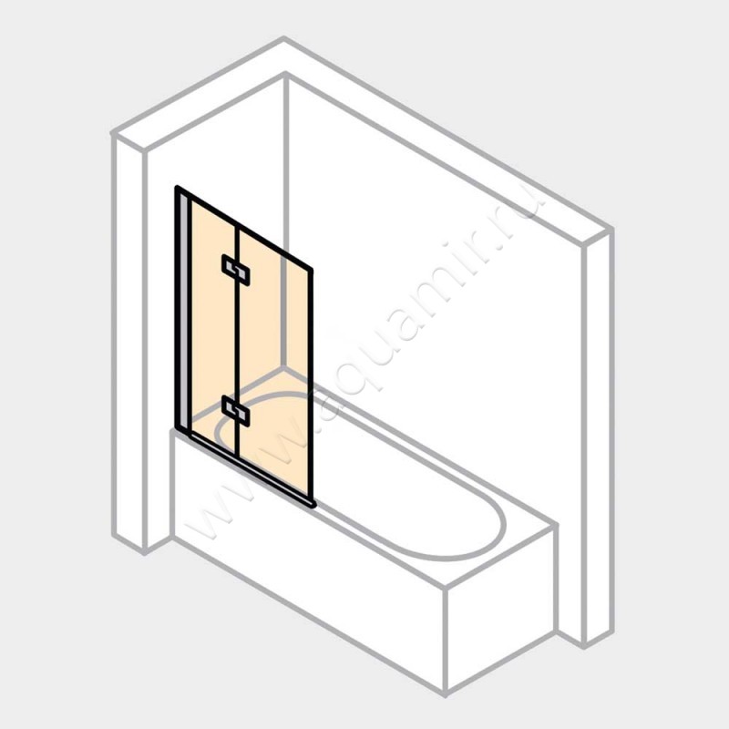 Шторка на ванну Huppe Design elegance 8E2302092322 в интерьере