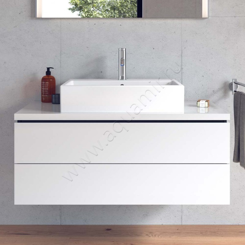 Раковина-чаша накладная с отверстием под смеситель Duravit Vero Air 60 см 2352600000 в интерьере