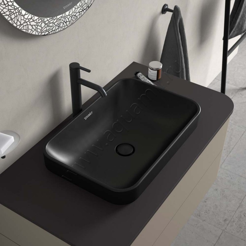 Раковина-чаша накладная Duravit Happy D.2 Plus 60 см 2359601300 в интерьере