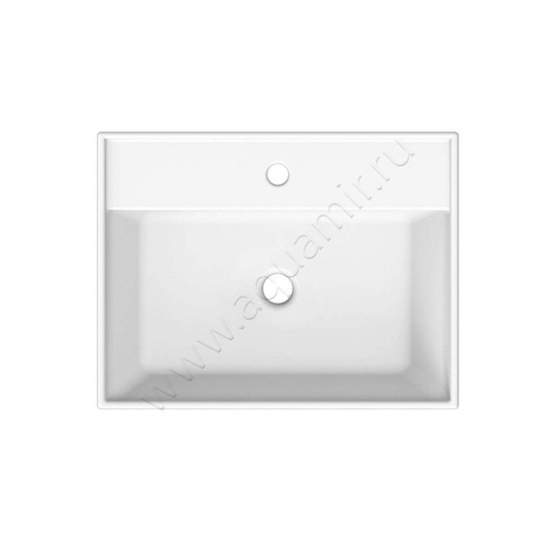 Раковина встраиваемая сверху на столешницу Scarabeo Teorema 2.0 60 см 510949 в интерьере