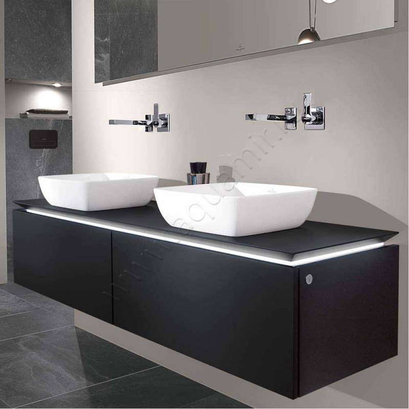 Тумба для раковины Villeroy & Boch Legato B599L0VH в интерьере