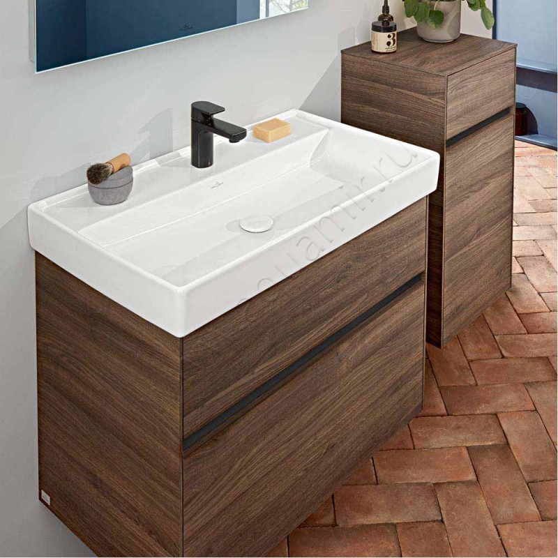 Тумба Villeroy & Boch Collaro C01000VK в интерьере