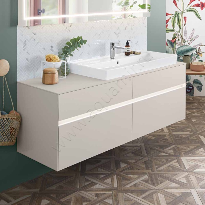 Тумба для раковины Villeroy & Boch Collaro C030L0VK в интерьере