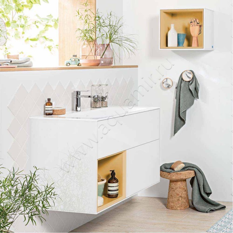 Тумба для раковины Villeroy & Boch Finion F030HFGF в интерьере