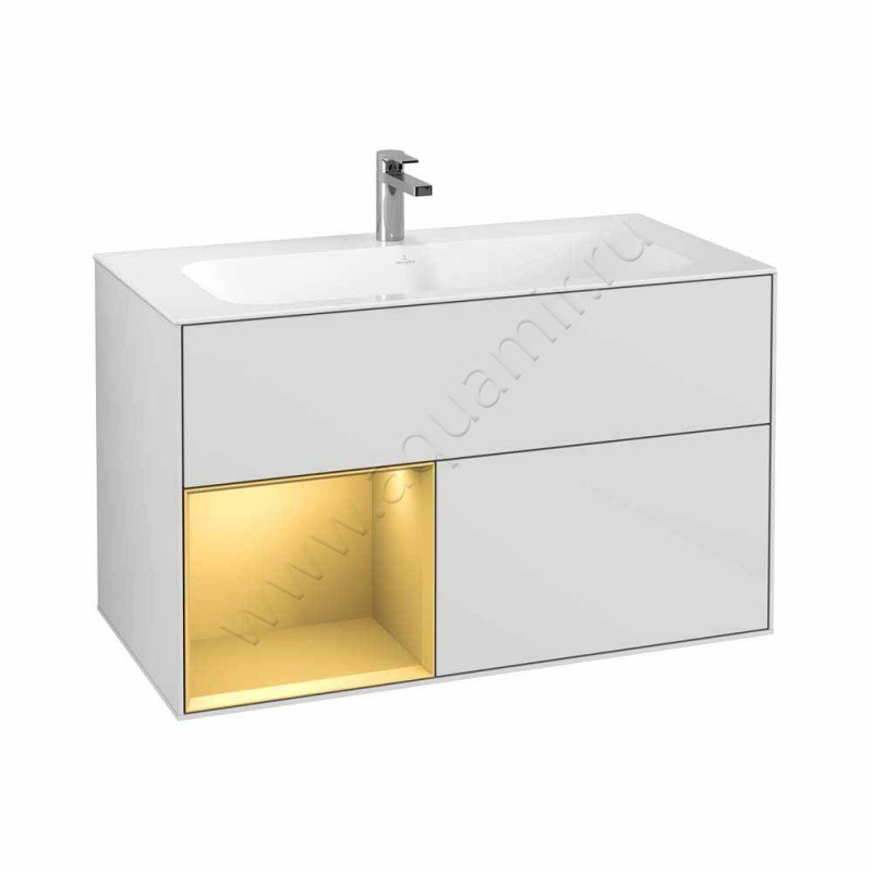 Тумба для раковины Villeroy & Boch Finion F030HFGF в интерьере