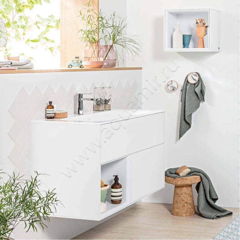 Тумба под раковину Villeroy & Boch Finion F030PDGN в интерьере