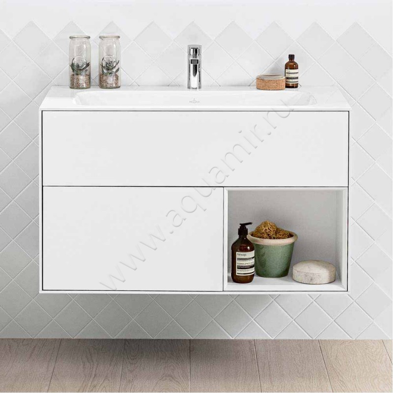 Тумба для раковины Villeroy & Boch Finion G040PCPC в интерьере