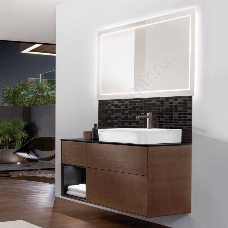 Тумба для раковины Villeroy & Boch Finion F142PDGN в интерьере