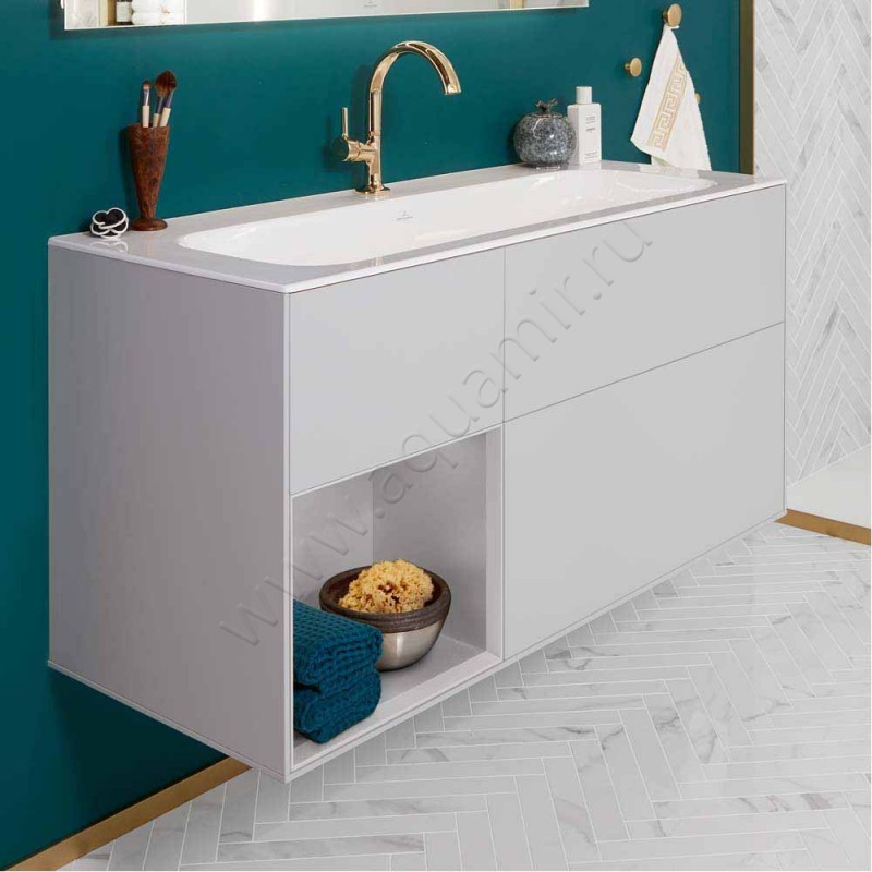 Тумба для раковины Villeroy & Boch Finion F060GJGJ в интерьере