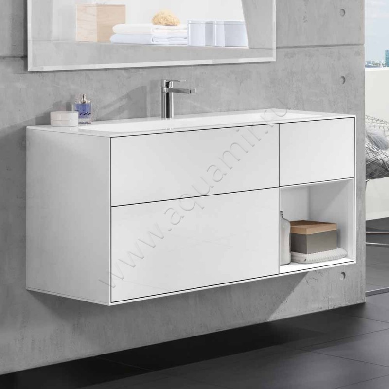 Тумба для раковины Villeroy & Boch Finion F070PDGN в интерьере