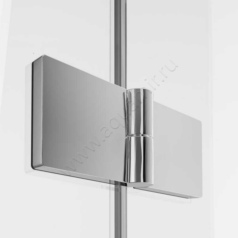 Складная душевая дверь в нишу Huppe Solva pure в серебристом цвете SR4380092373 в интерьере