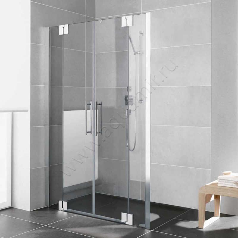 Маятниковая душевая дверь для боковой стенки/боковой двери Kermi Pasa XP PXPTF15320VPK