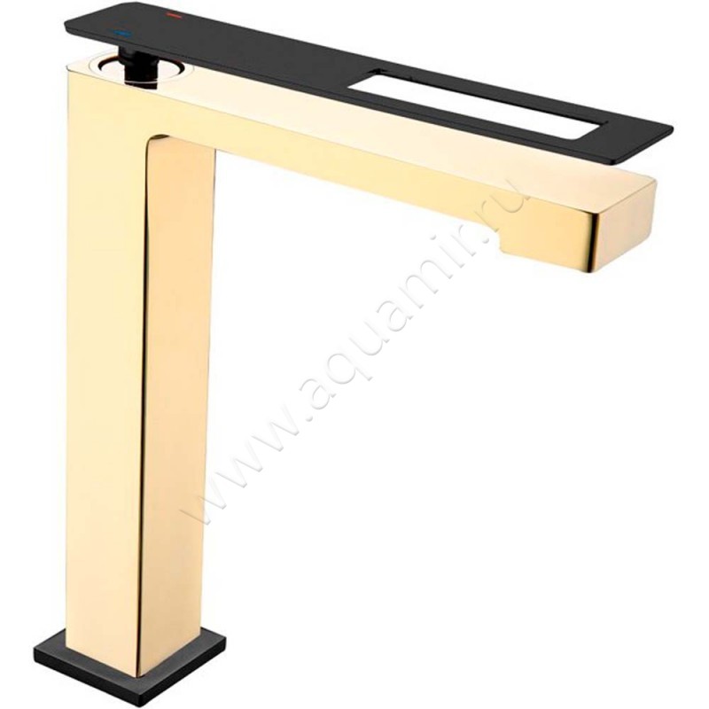 Смеситель для раковины Boheme Q золото/черный 142GB