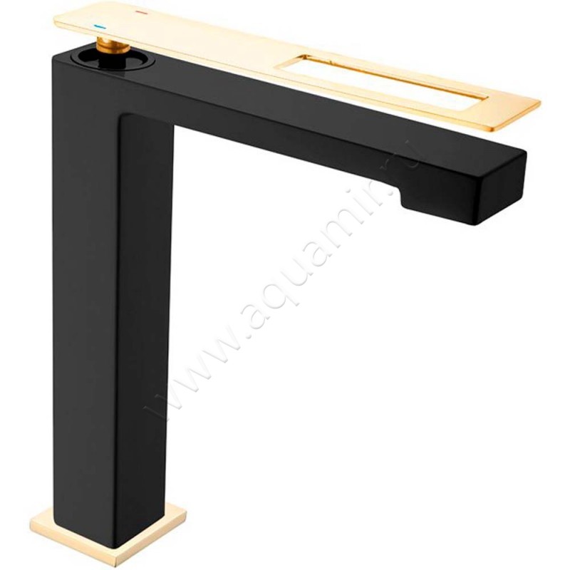 Смеситель для раковины Boheme Q золото/черный 142BG