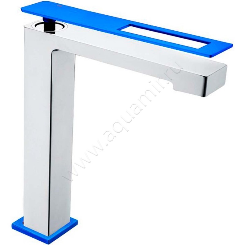 Смеситель для раковины Boheme Q хром/синий 142CRUW