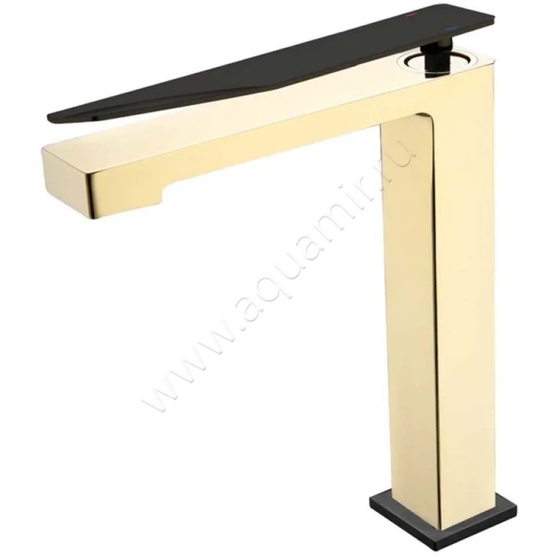 Смеситель Boheme Q черный/золото черное матовое 142GB2