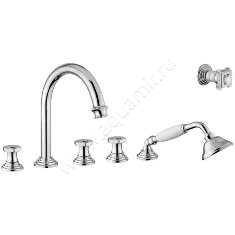 Смеситель для ванны Cezares Aphrodite с душем, хром APHRODITEBVD01SW