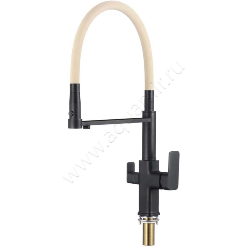 Смеситель Savol для фильтра питьевой воды, бежевый/черный матовый S-L1809H-12