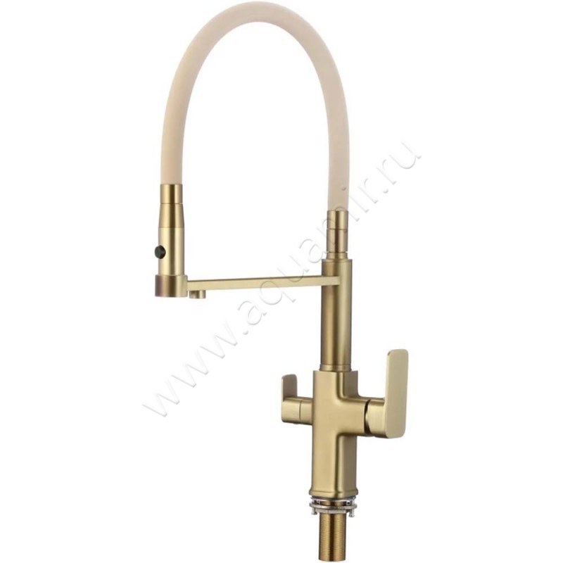 Смеситель Savol для фильтра питьевой воды, бежевый/бронза S-L1809C-12