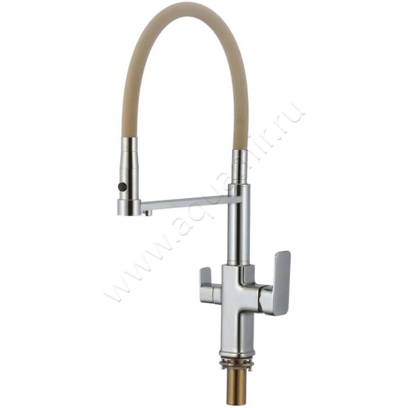 Смеситель Savol для фильтра питьевой воды, бежевый/хром S-L1809-12