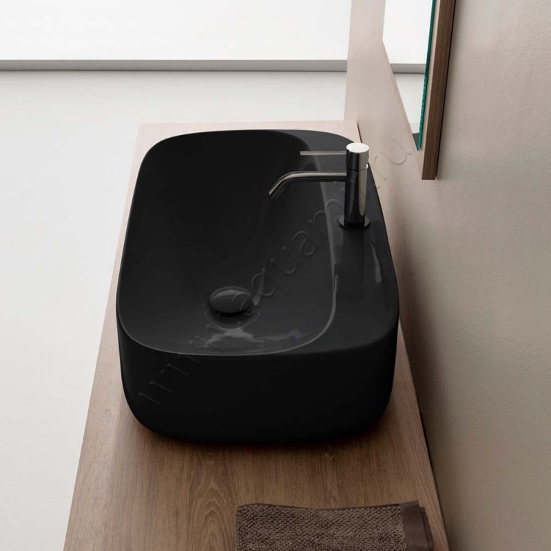 Раковина-чаша накладная с отверстием под смеситель Scarabeo Moon 70 см 550535