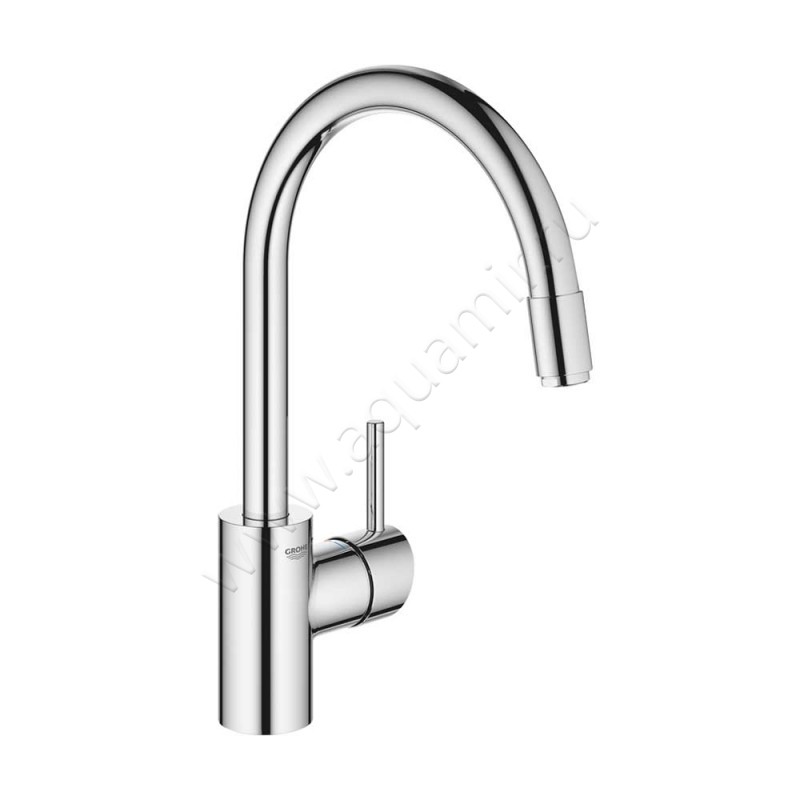 Смеситель для кухни grohe concetto new с высоким изливом хром 32663003