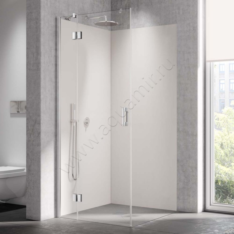 Поворотная душевая дверь для комбинации с ответной частью Kermi Liga LIETL07520VAK