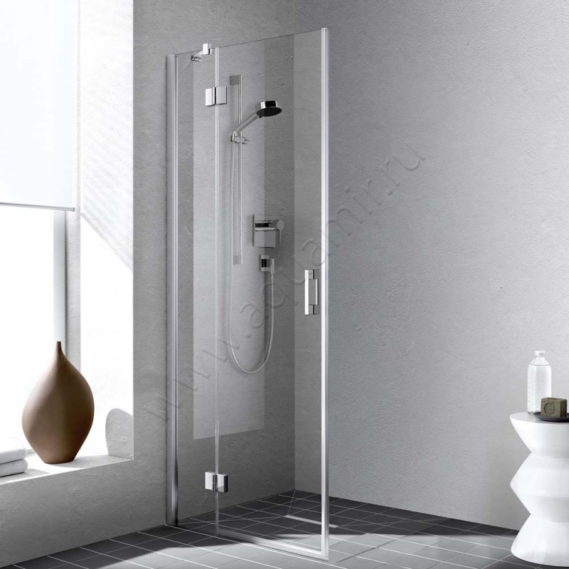 Поворотная душевая дверь для комбинации с ответной частью Kermi Liga LIESL08018VAK