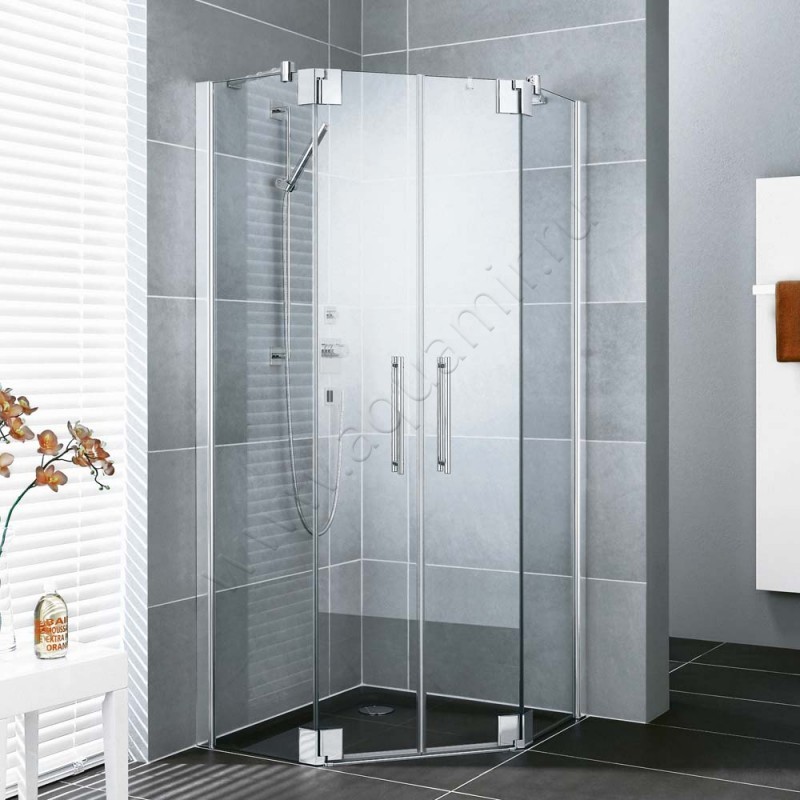 Душевой уголок с маятниковыми дверями Kermi Pasa XP PXF4009020VAK