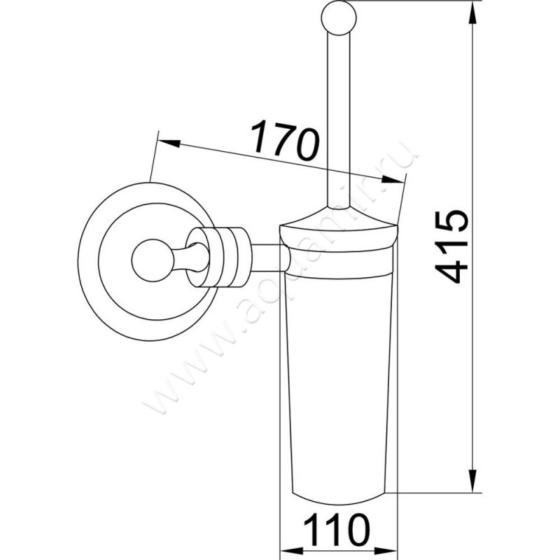Ершик Boheme Hermitage Gold 10363 размеры