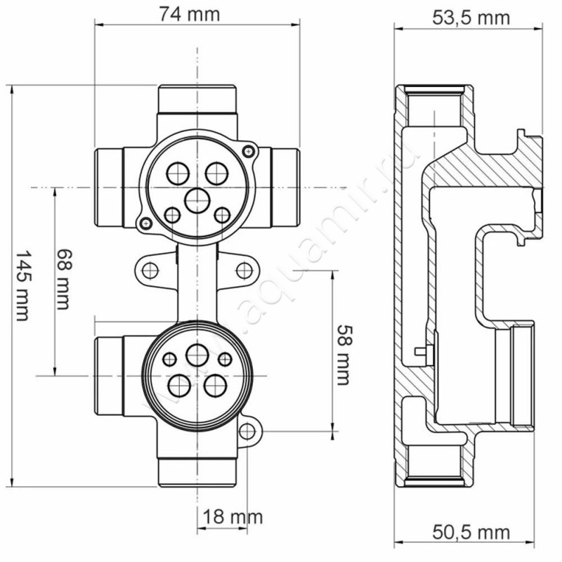 Смеситель Wasserkraft Aisch 5571 размеры
