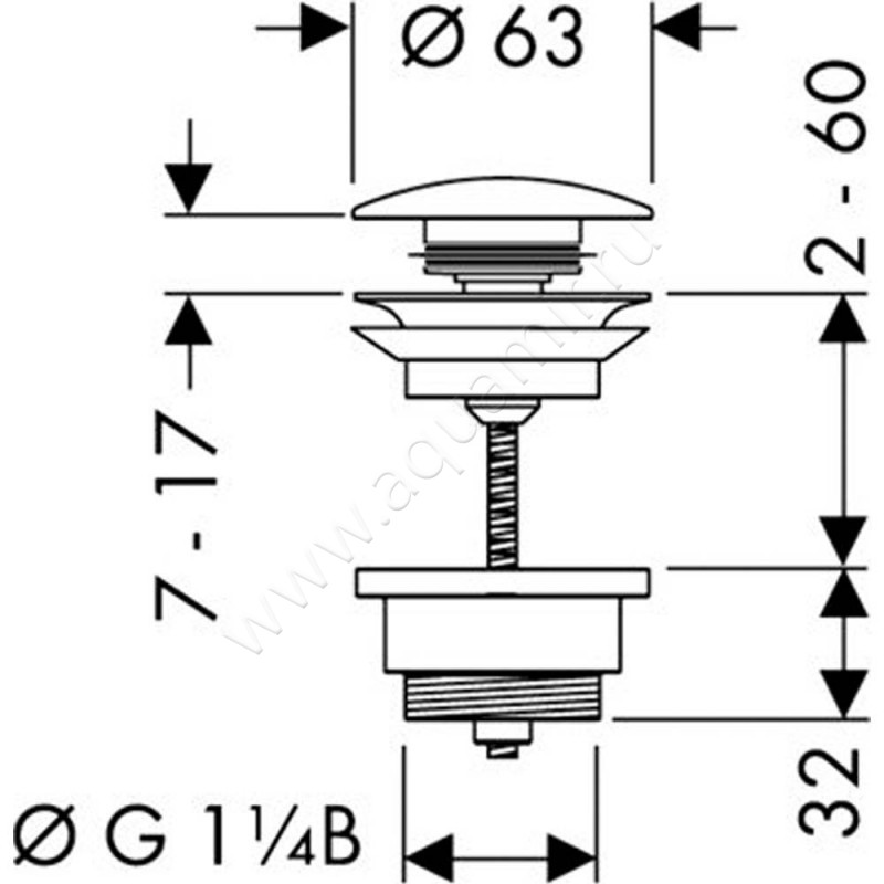 Смеситель для раковины Hansgrohe Metropol 32508000 размеры